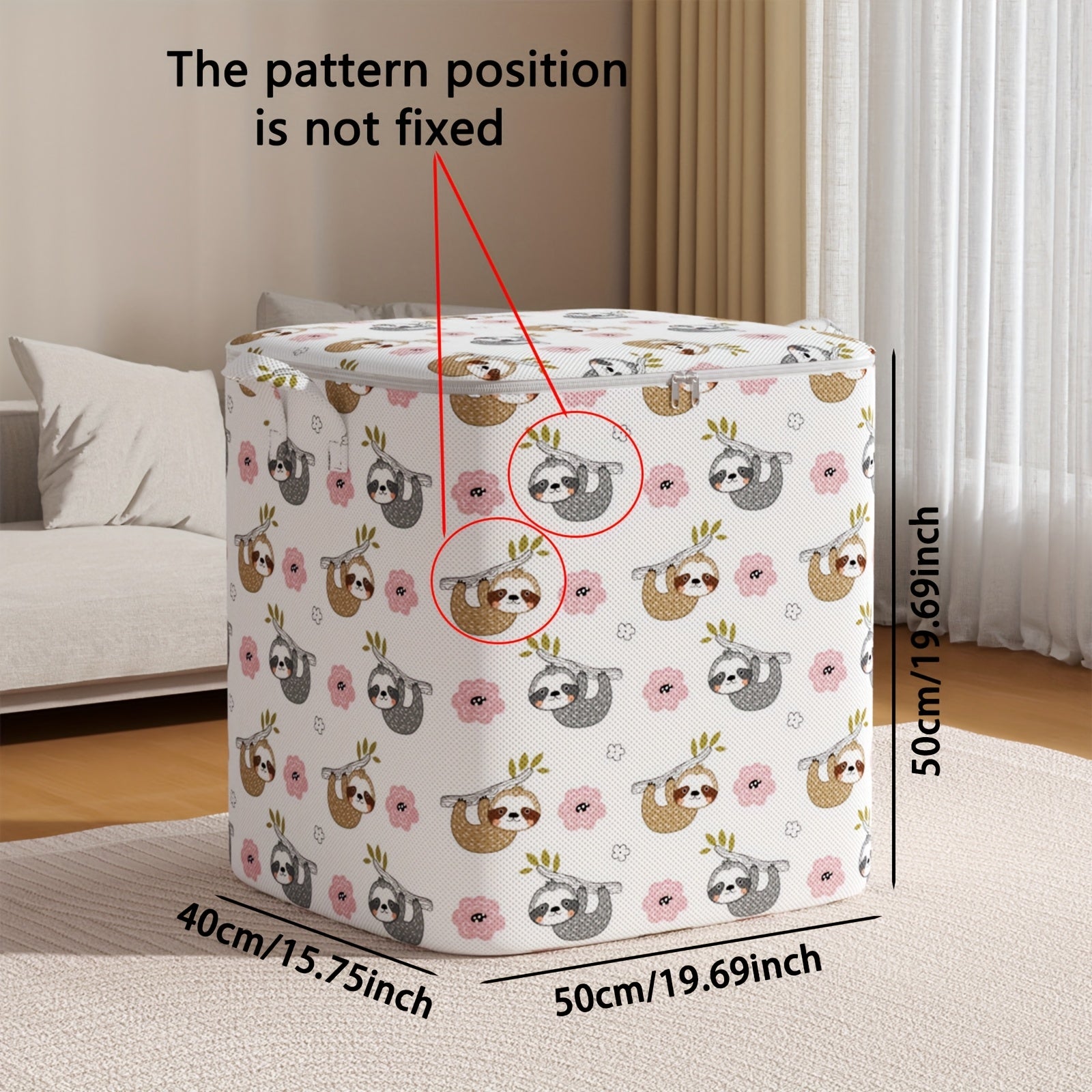 Foldable Sloth Storage Bag - Large Capacity Bedroom Clothes Organizer