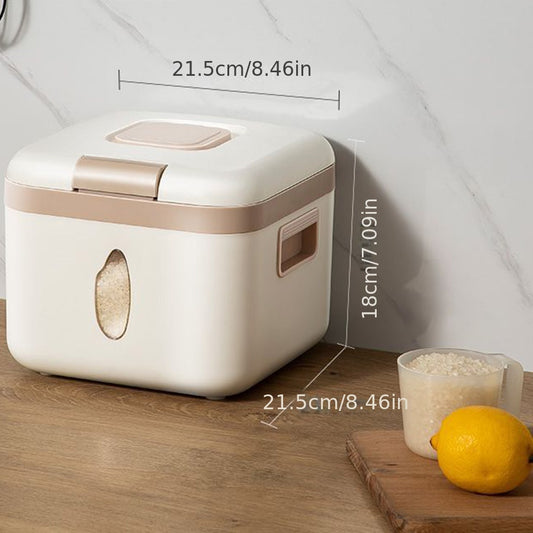 Acrylic Airtight Rice Dispenser Food Storage Container