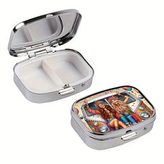 Joyful Sisters 2 Compartment Medicine Box - Travel Friendly Organizer