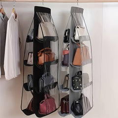 8 Pockets Hanging Bag Organizer Closet Wardrobe Storage Bag