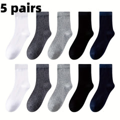 5 Pairs Diabetic Socks Unisex Comfort Stretch Knit Fabric