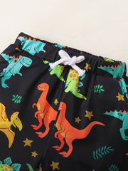 Boys DADDY'S Print Tank Top & Dino Shorts Set Kids Summer Clothes