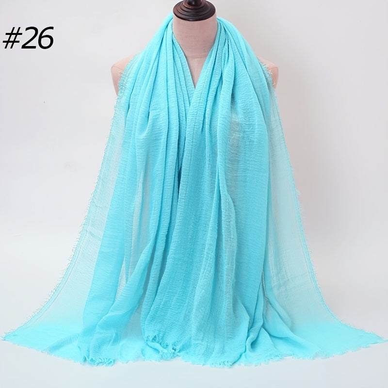 Solid Cape Lady Shawl Scarf Women Gift Scarf Scarves