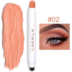 12 Colors Monochrome Eyeshadow Pen Eye Brightener Stick