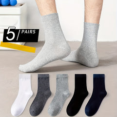 5 Pairs Diabetic Socks Unisex Comfort Stretch Knit Fabric