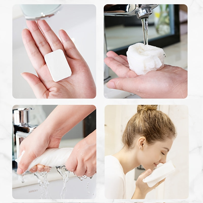 20pcs Compression Towel Travel Portable Small Square Towel Disposable Face Towel