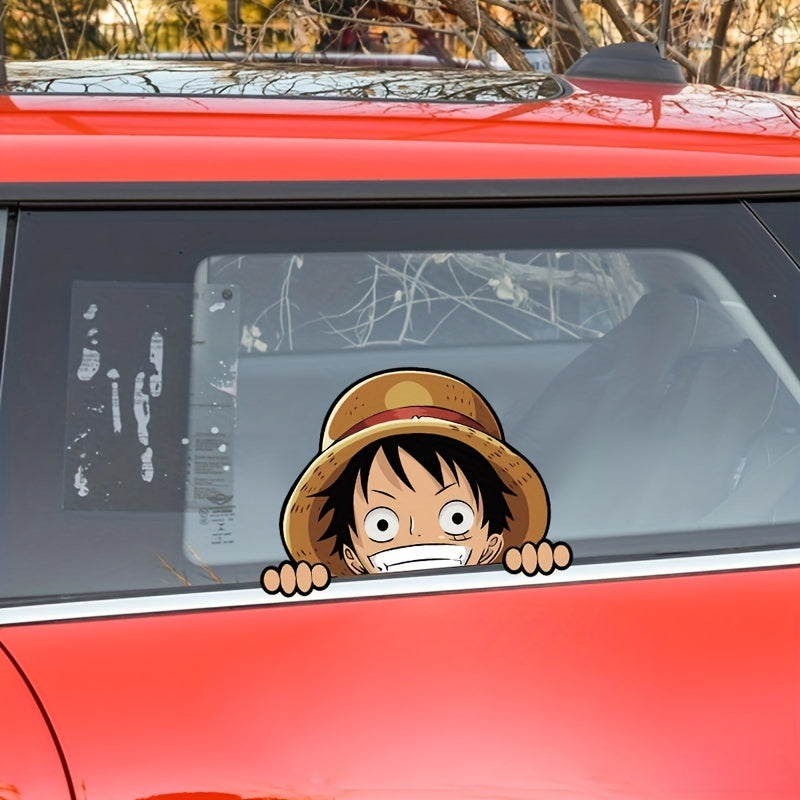 2pcs Cartoon Car Stickers Anime Laptop Window Decoration