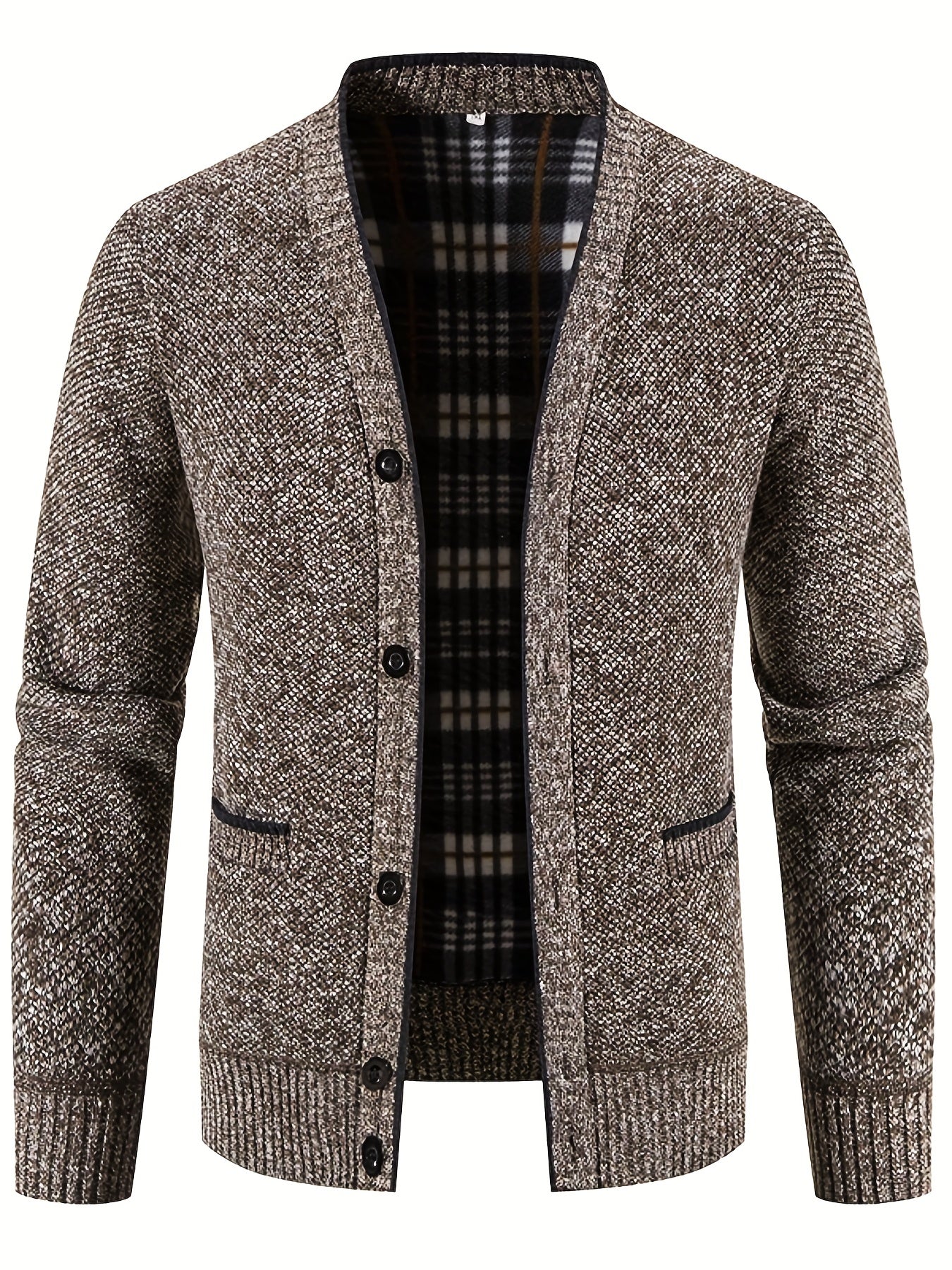 Knitted Warm Thick Cardigan Men's Casual Jacket Coat For Fall Winter