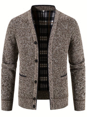 Knitted Warm Thick Cardigan Men's Casual Jacket Coat For Fall Winter