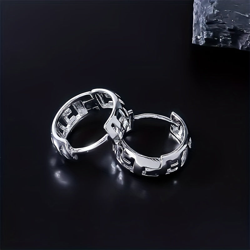 Dragon Stud Earrings & Men's Retro Ethnic Style Earrings