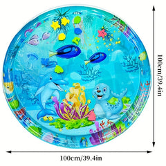 Large Inflatable Water Mat Cartoon Crawling Mat Water Game Pad