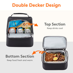 Insulated Cooler Bag 7L Waterproof Thermal Lunch Box for Work School Picnic