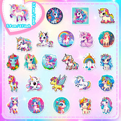 50pcs Unicorn Graffiti Stickers For Laptop Water Bottle Luggage