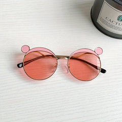 Y2K Round Ears Sunglasses Sun Protection Decorative Accessories