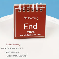 Mini Punch Card Calendar Student Gift Desktop Decoration Desk Calendar