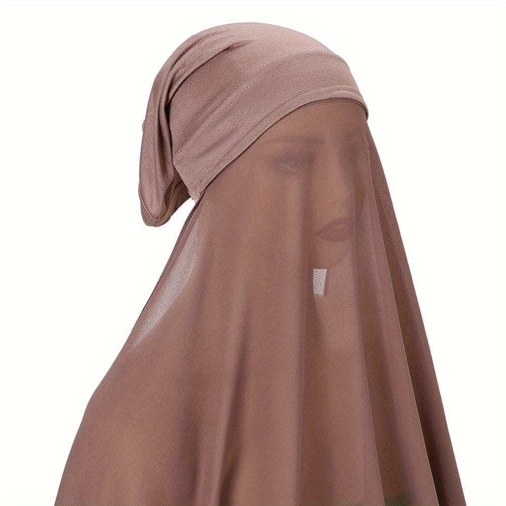 Chiffon Scarf Head Hijab Wrap Solid Shawls For Women