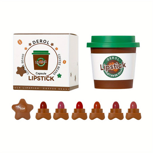 Velvet Portable Star Coffee Lipstick Set Mini Matte Lipstick