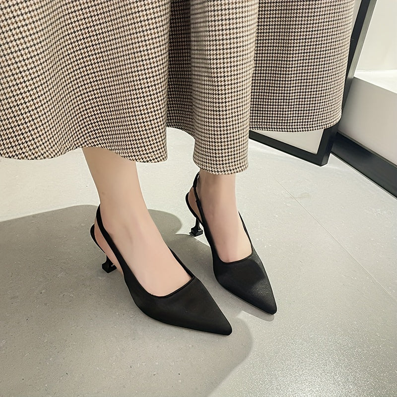Women's Pointed Toe Stiletto Heel Sandals Sexy Slingback High Heels