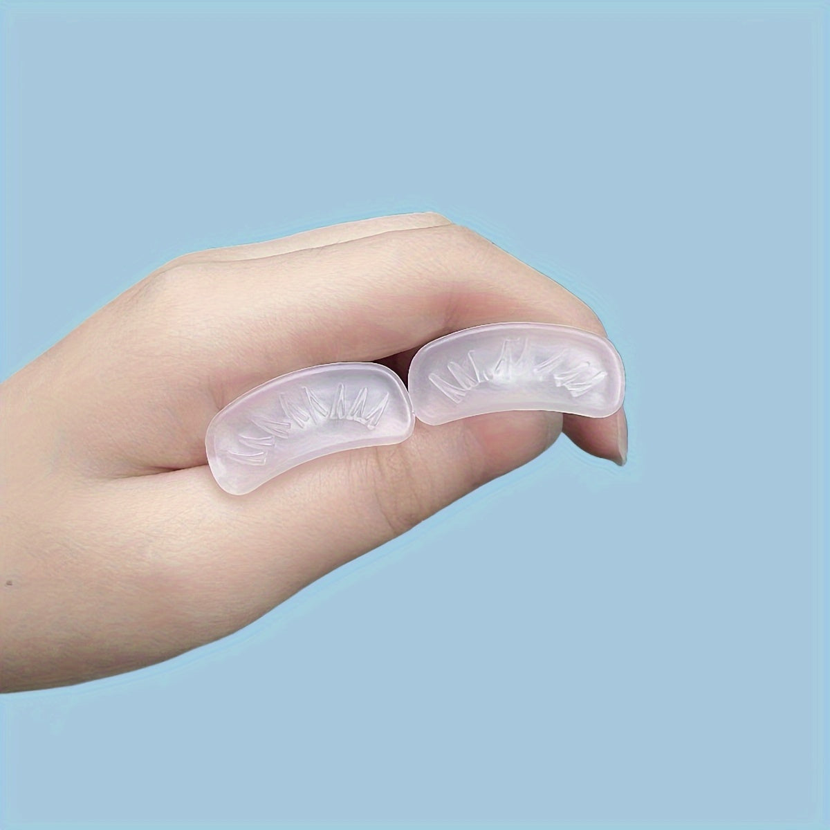 2pcs Reusable Lower Eyelash Stamp Tool for Natural Look Makeup