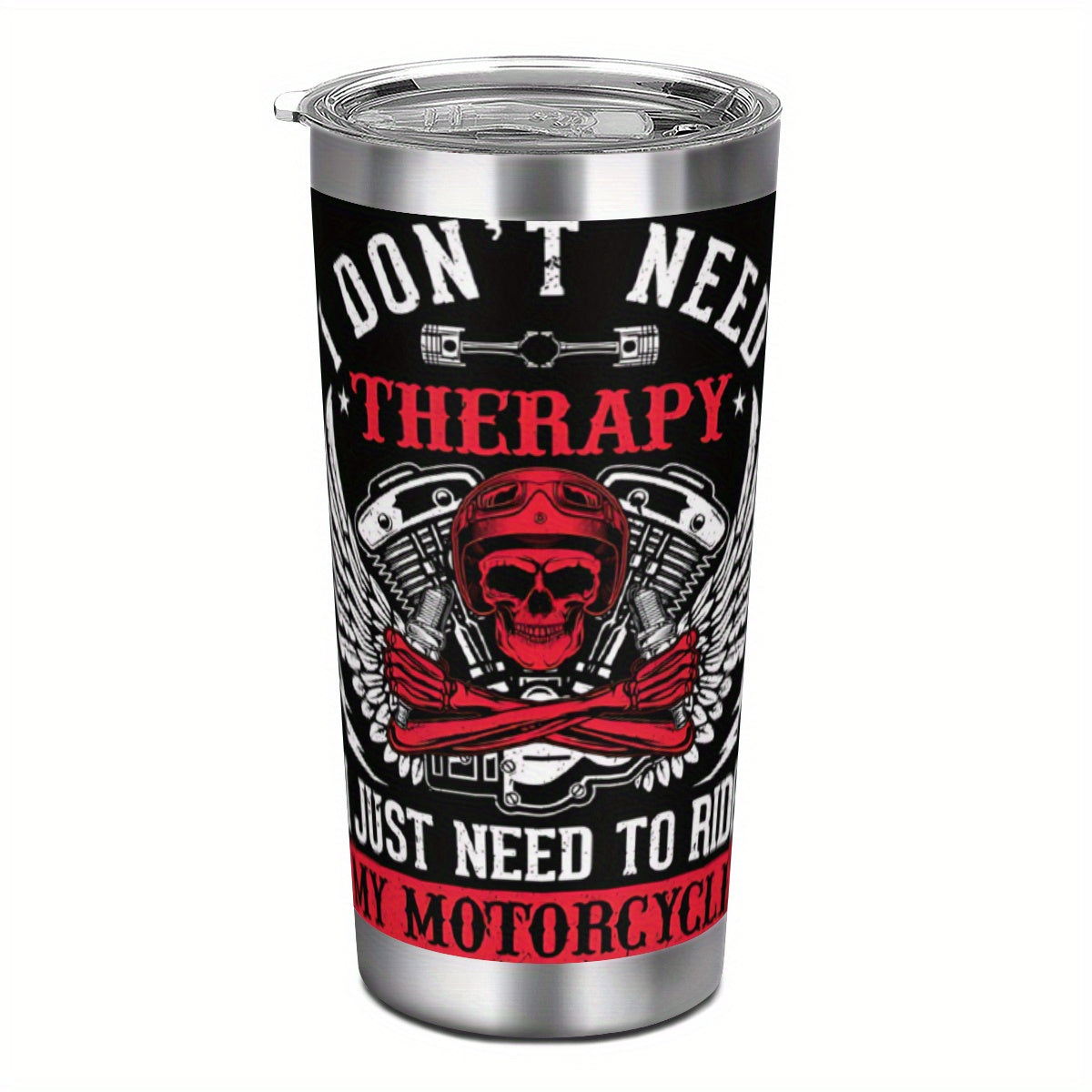 20oz Stainless Steel Insulated Travel Mug with Lid & Straw BPA Reusable