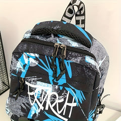 Large Capacity Functional Shoulder Backpack Multiple Pocket Student Bag