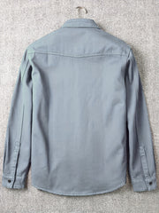 Men's Loose Fit Denim Jacket Long Sleeve With Pockets