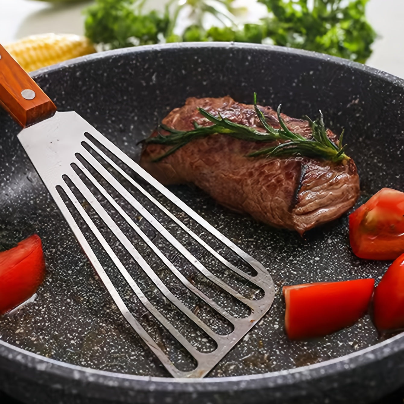 Stainless Steel Frying Shovel for Egg Steak Fish Slice
