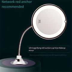 LED Flexible Makeup Mirror 10x Magnifying Mirror With Light