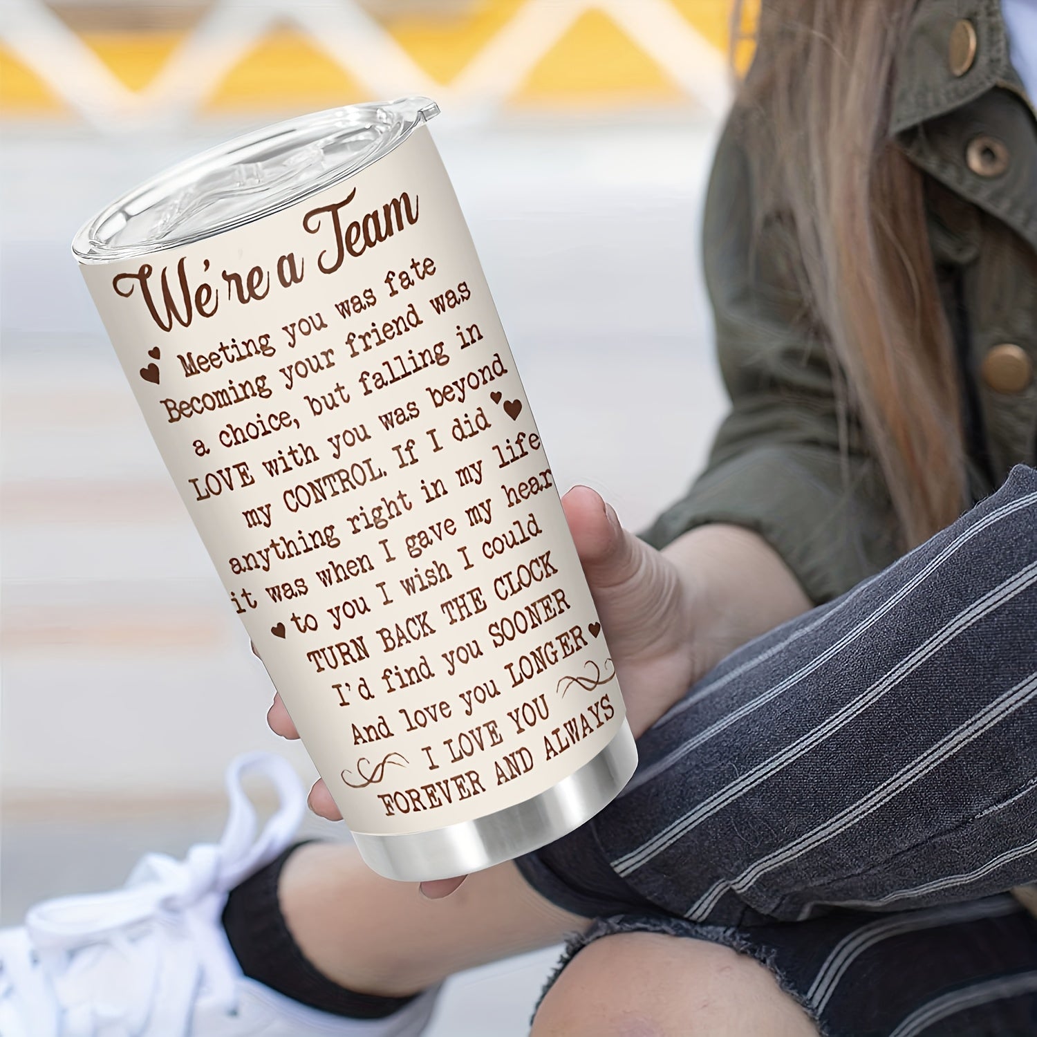 20oz Custom Insulated Travel Mug - Durable Reusable - Personalized Name