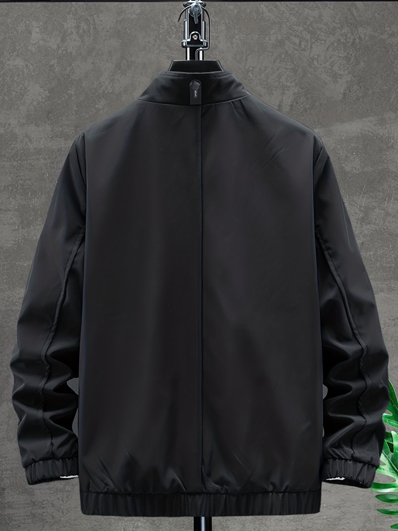 Men's Lightweight Stand Collar Windbreaker Jacket