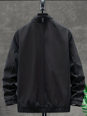 Men's Lightweight Stand Collar Windbreaker Jacket