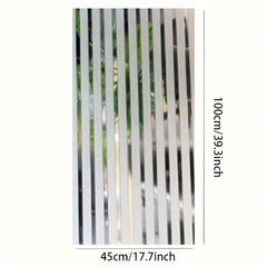 Privacy Window Film Stripe Patterns Self Adhesive Glass Film