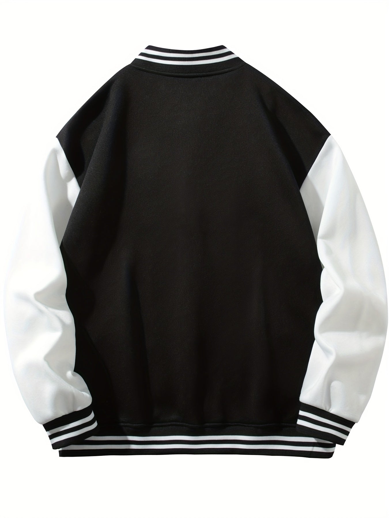 SX Heart Eyes Letter Print Baseball Jacket Men's Spring Fall Clothes