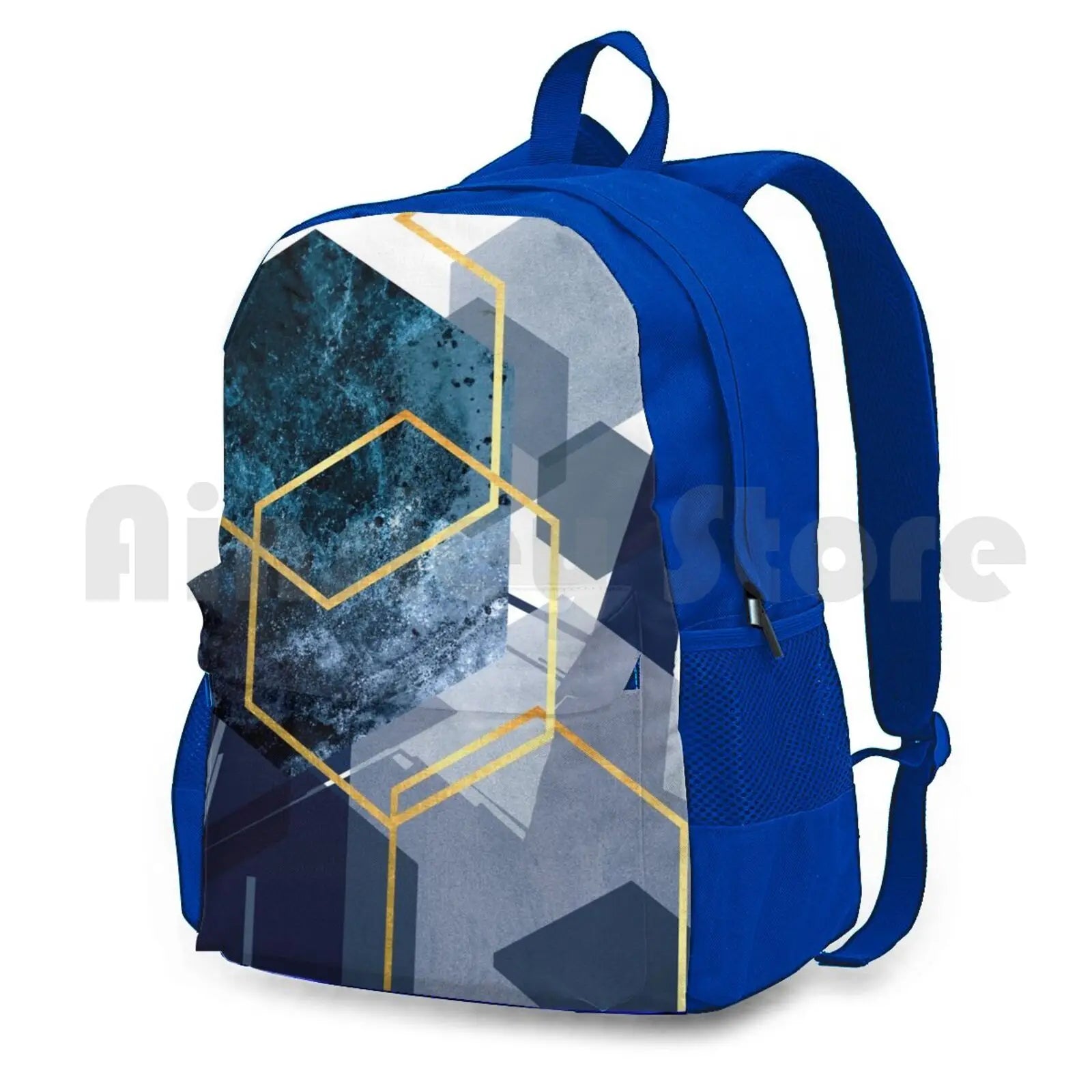 Abstract Landscape Outdoor Hiking Backpack Waterproof Camping Travel