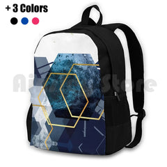 Abstract Landscape Part 2 Backpack Waterproof Camping Travel