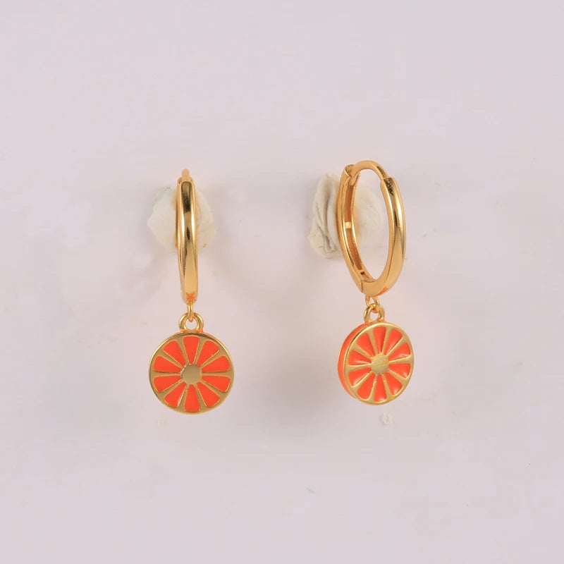 Mini Red Flamenco Dance Shoe Dangle Earrings