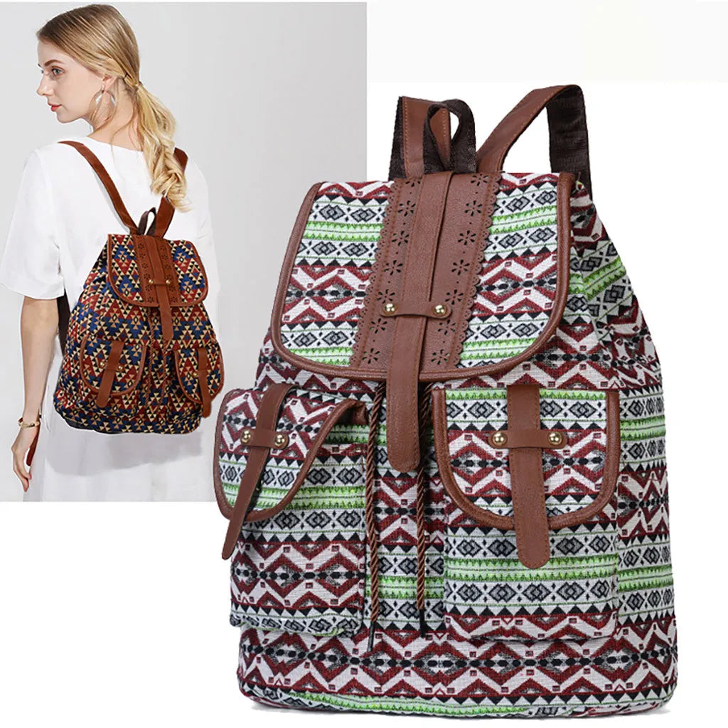 Small Polyester Backpack for Girls Travel Camping