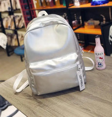 Lady PU Backpack Girl Travel Bag School Campus Bag