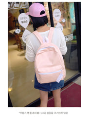 Lady PU Backpack Girl Travel Bag School Campus Bag