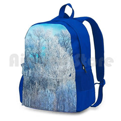 Outdoor Hiking Backpack Waterproof Camping Travel Winter Ice Snow Landscape