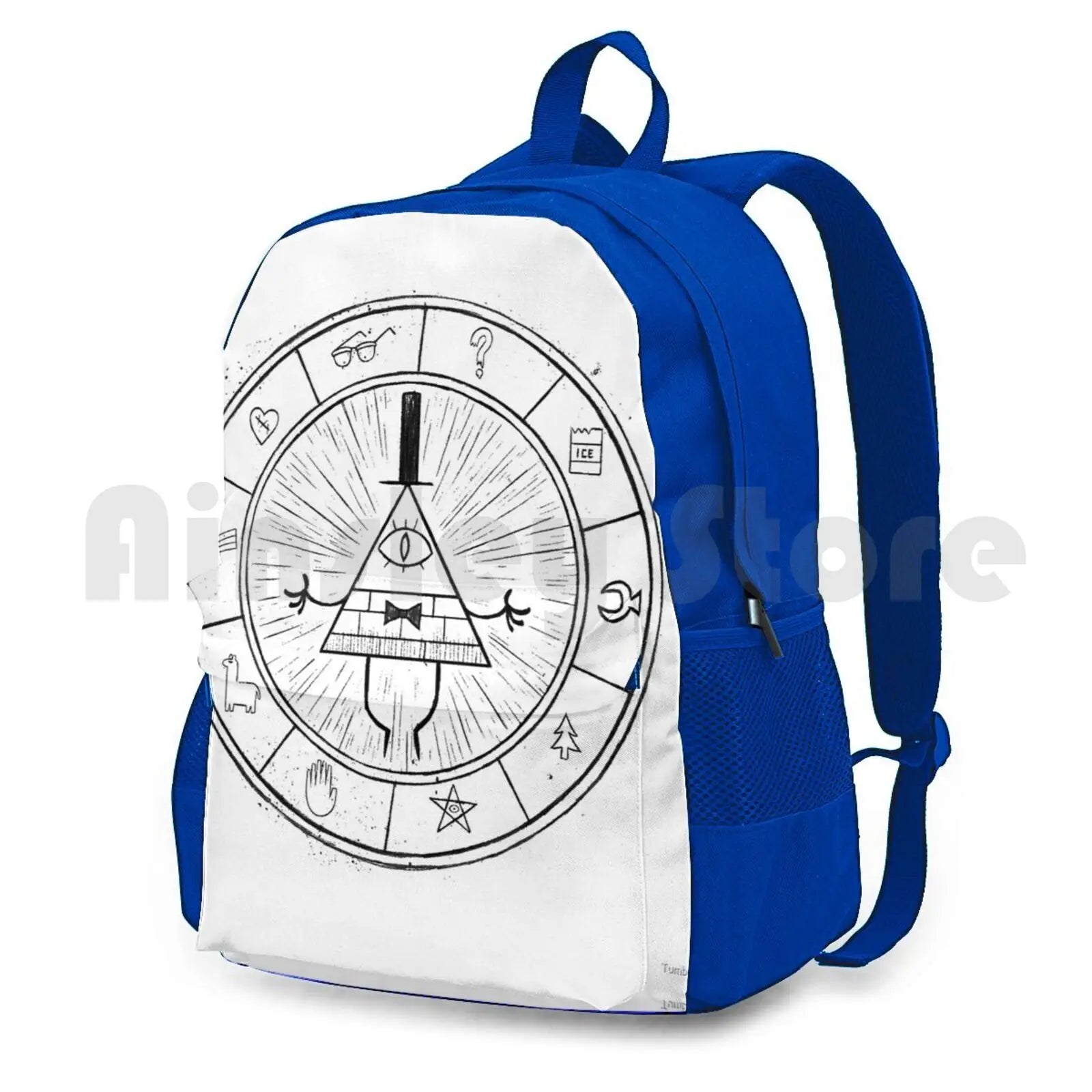 Bill Cipher-Black Outdoor Hiking Backpack Waterproof Camping Travel