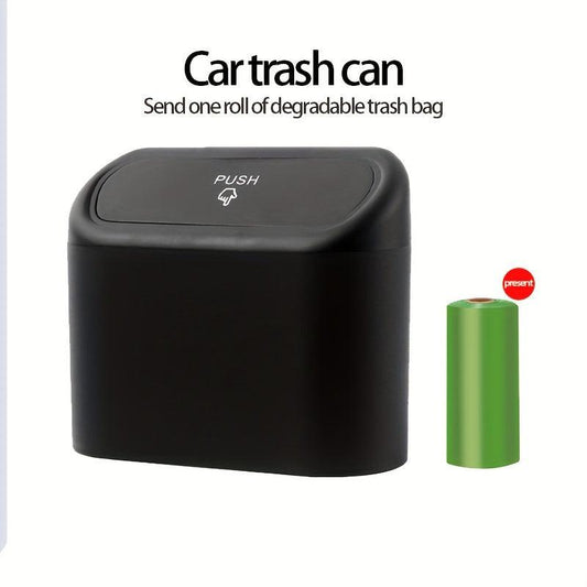 Eco Friendly Car Trash Can Door Hanging Storage Bucket With Lid