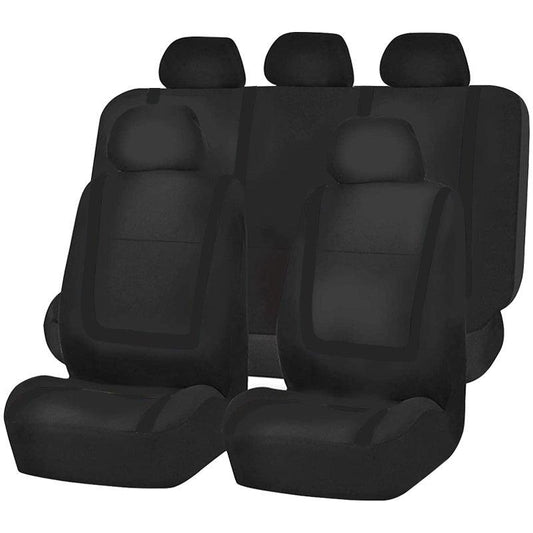Polyester Car Seat Covers Full Set Gray Purple Red Universal Protector