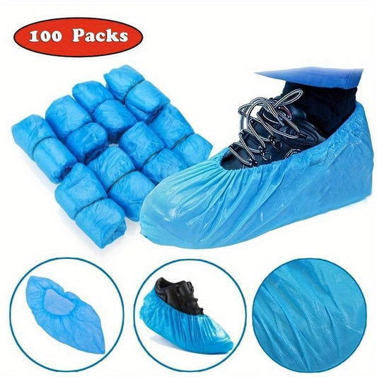 100pcs Non-slip Shoe Cover for Office and Work Boot, Carpet Protection