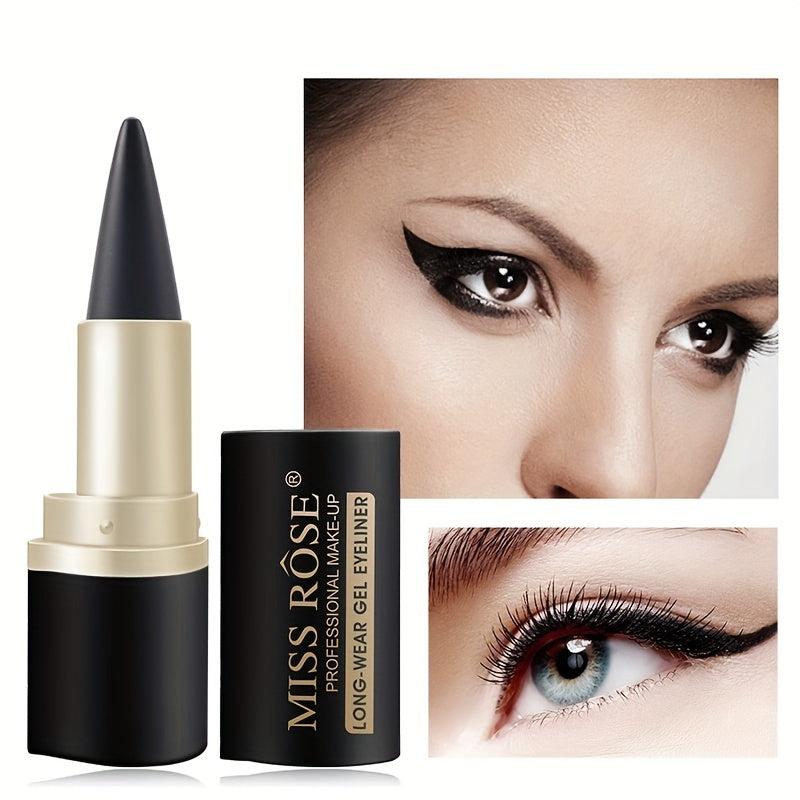 Waterproof Gel Eyeliner Stick Matte Fast Drying Smudge Proof Pen