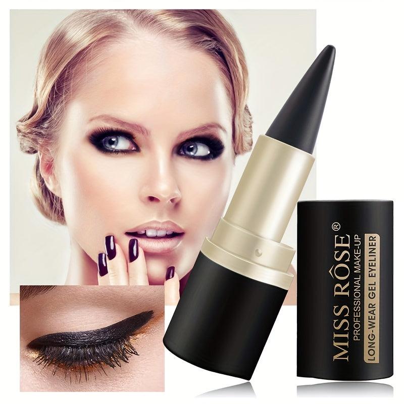 Waterproof Gel Eyeliner Stick Matte Fast Drying Smudge Proof Pen