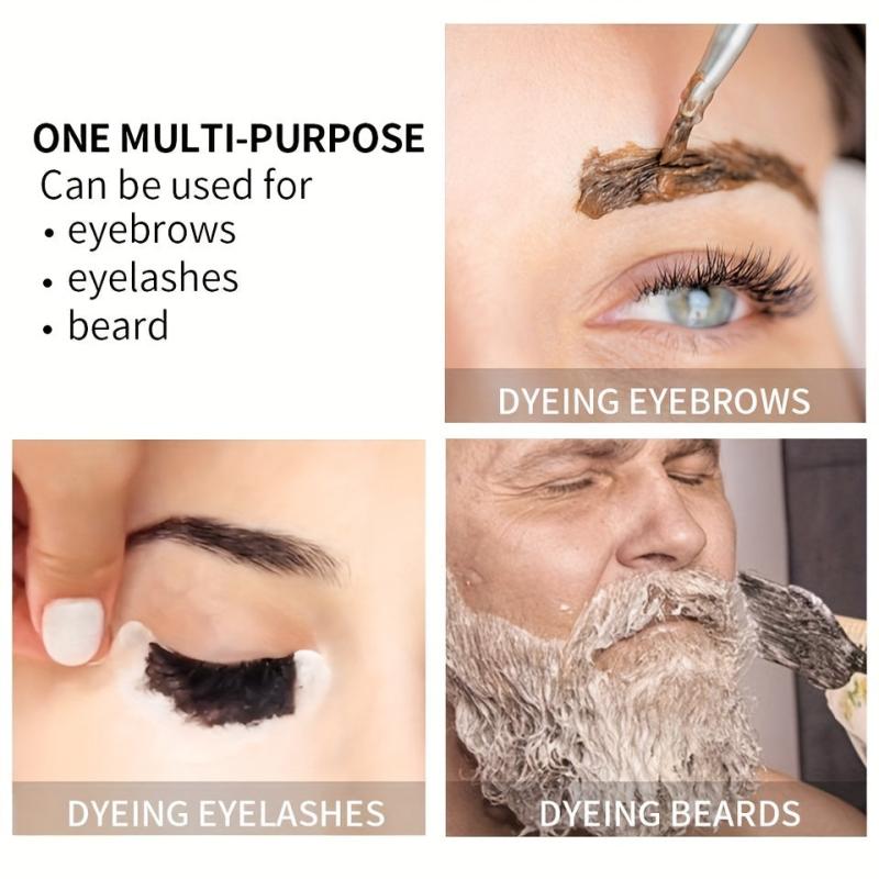 Waterproof Semi Permanent Eyebrow Tint Kit Long Lasting Eyebrow Dye Cream Set