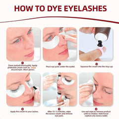 Vegan Eyelash & Eyebrow Tint Kit: 2-in-1 Warm Tint, Long-lasting, Easy to Use