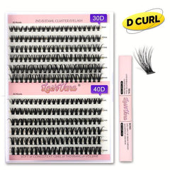 DIY Lash Extension Kit 240 Pcs Lash Clusters With Lash Bond And Seal