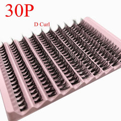 DIY Lash Extension Kit 200pcs Lash Clusters D Curling Individual Lashes Kit